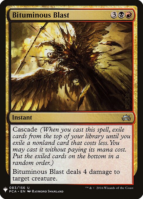 Bituminous Blast (PCA-83) - The List