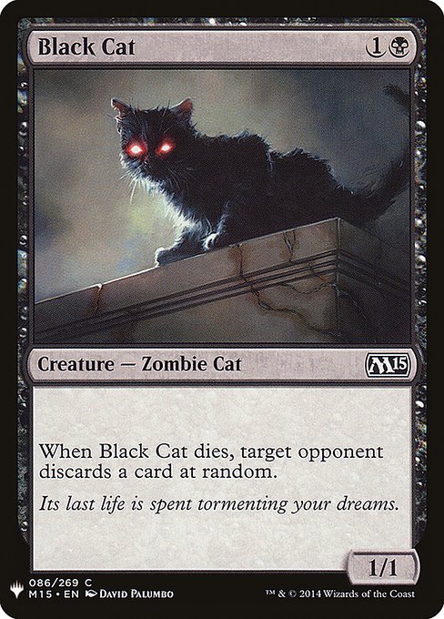 Black Cat (M15-86) - The List