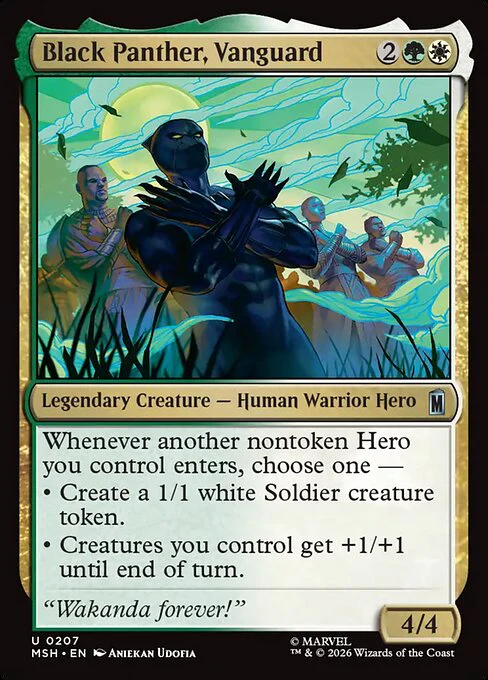 Black Panther, Vanguard (207) (Foil) - Marvel Super Heroes