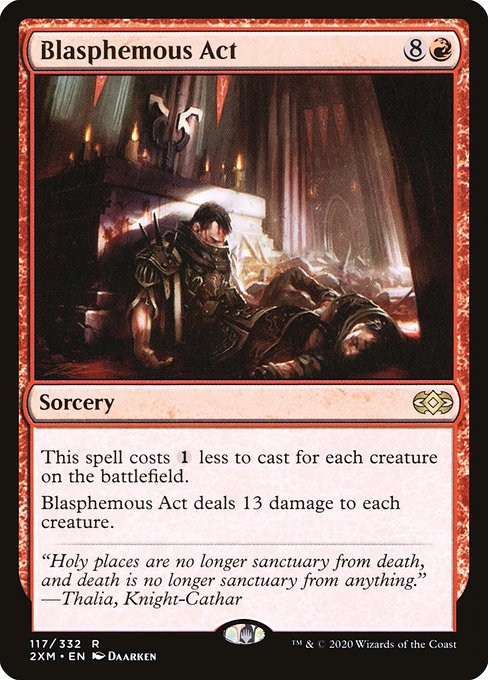Blasphemous Act (117) (Foil) - Double Masters