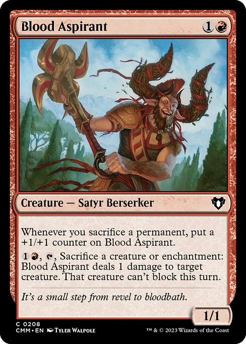 Blood Aspirant (208) (Foil) - Commander Masters