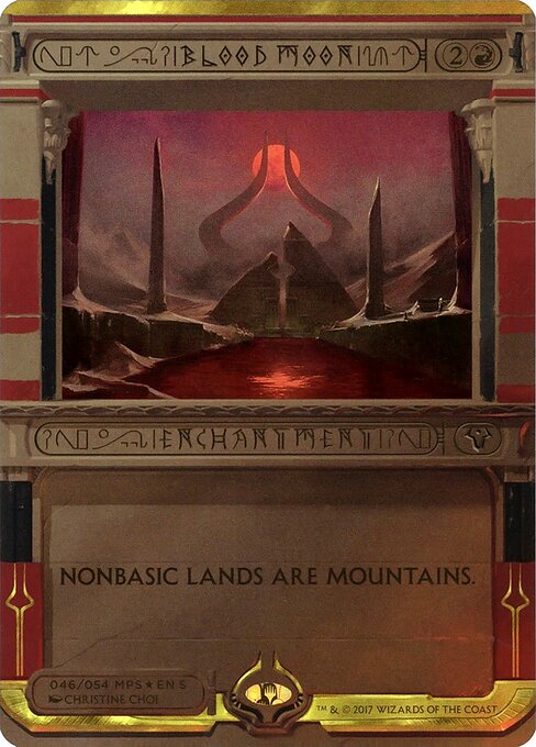 Blood Moon (46) - BORDERLESS (Foil) - Amonkhet Invocations