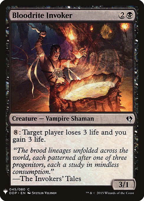 Bloodrite Invoker (DDP-45) - The List