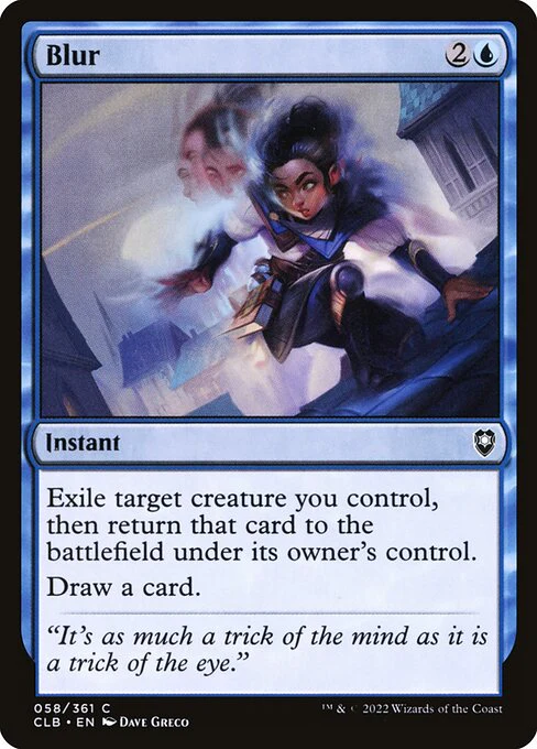 Blur (58) (Foil) - Commander Legends: Battle for Baldur's Gate
