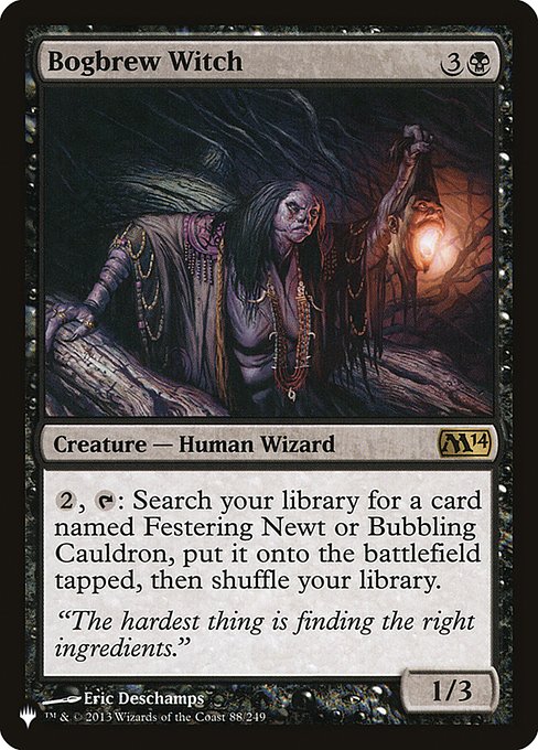 Bogbrew Witch (M14-88) - The List