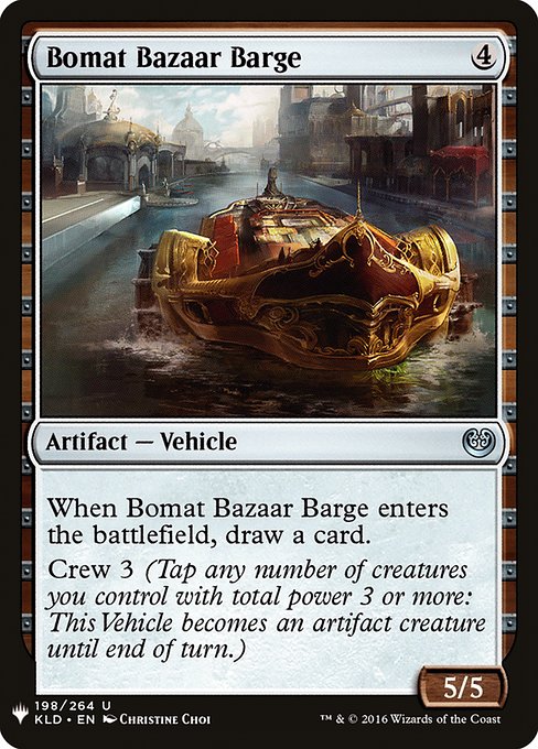 Bomat Bazaar Barge (KLD-198) - The List