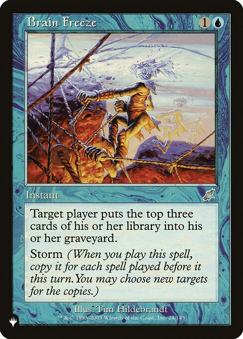 Brain Freeze (SCG-29) - The List