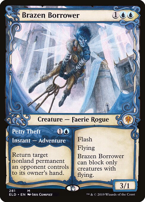 Brazen Borrower // Petty Theft (281) - SHOWCASE - Throne of Eldraine