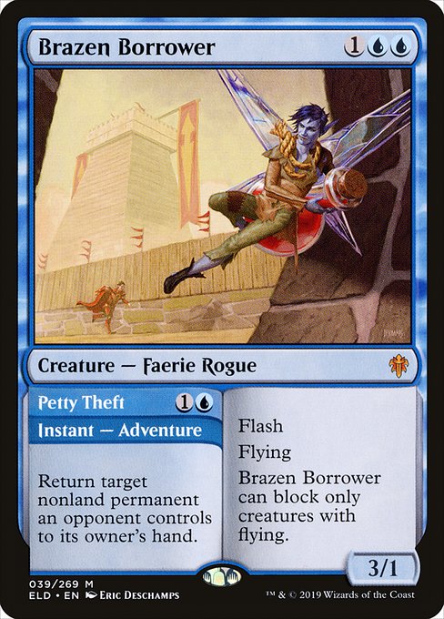 Brazen Borrower // Petty Theft (39) - Throne of Eldraine