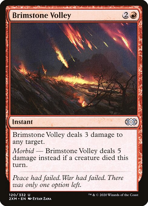 Brimstone Volley (120) (Foil) - Double Masters