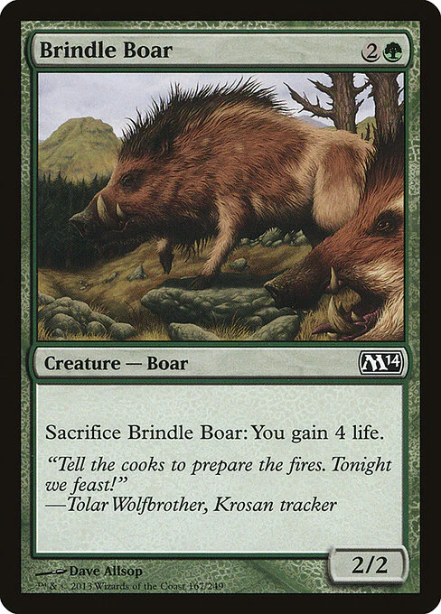 Brindle Boar (167) (Foil) - Magic 2014