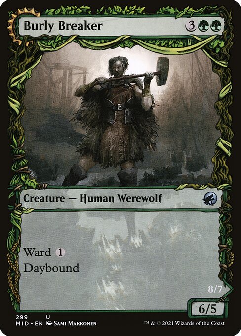 Burly Breaker // Dire-Strain Demolisher (299) - SHOWCASE (Foil) - Innistrad: Midnight Hunt