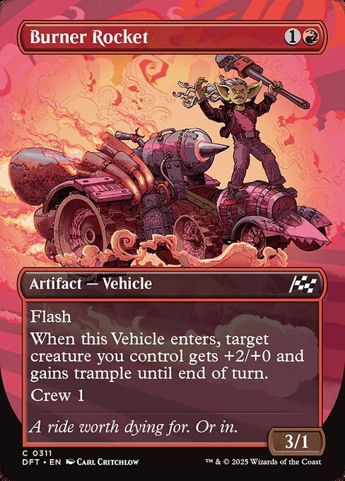 Burner Rocket (311) - BORDERLESS (Foil) - Aetherdrift