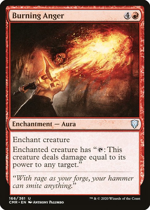 Burning Anger (166) (Foil) - Commander Legends