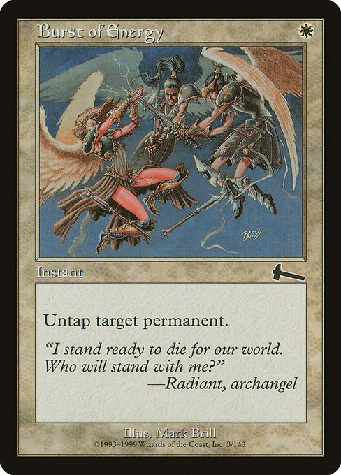 Burst of Energy (3) (Foil) - Urza's Legacy