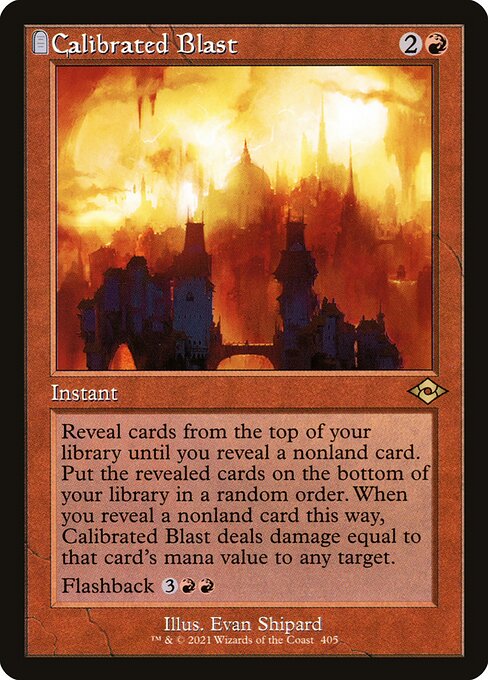Calibrated Blast (405) (Foil) - Modern Horizons 2