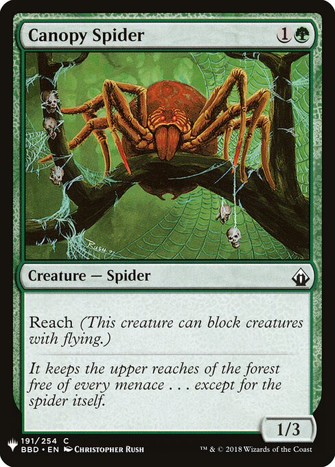 Canopy Spider (BBD-191) - The List