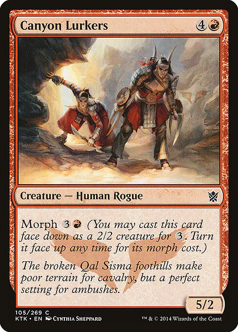 Canyon Lurkers (105) (Foil) - Khans of Tarkir