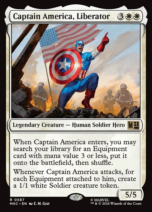 Captain America, Liberator (587) - Marvel Super Heroes Commander