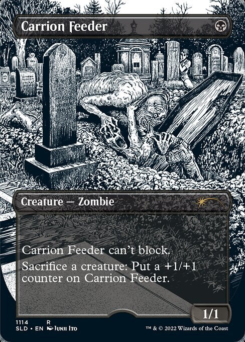 Carrion Feeder (1114) - BORDERLESS - FULL ART (Etched) - Secret Lair Drop