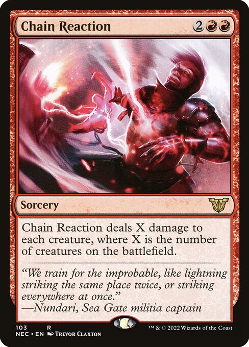 Chain Reaction (103) - Neon Dynasty Commander