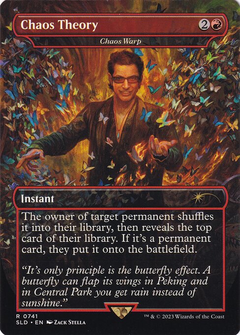 Chaos Warp (741) - BORDERLESS - FULL ART - Secret Lair Drop