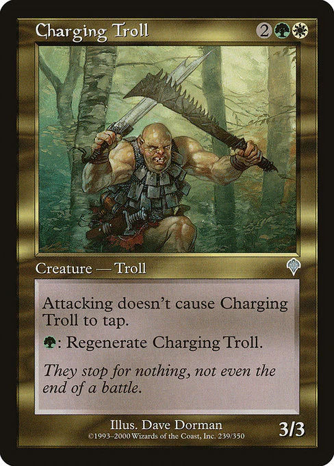 Charging Troll (239) (Foil) - Invasion