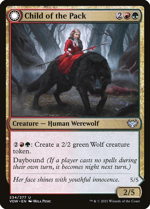 Child of the Pack // Savage Packmate (234) - Innistrad: Crimson Vow