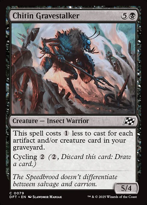 Chitin Gravestalker (79) (Foil) - Aetherdrift