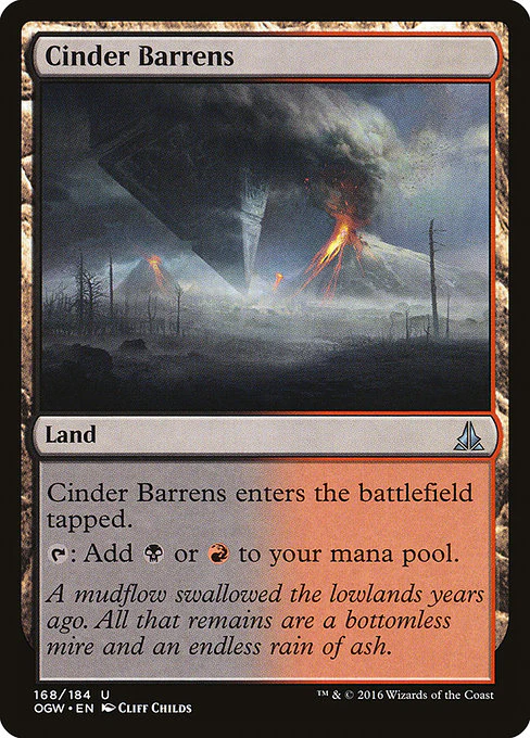 Cinder Barrens (168) (Foil) - Oath of the Gatewatch