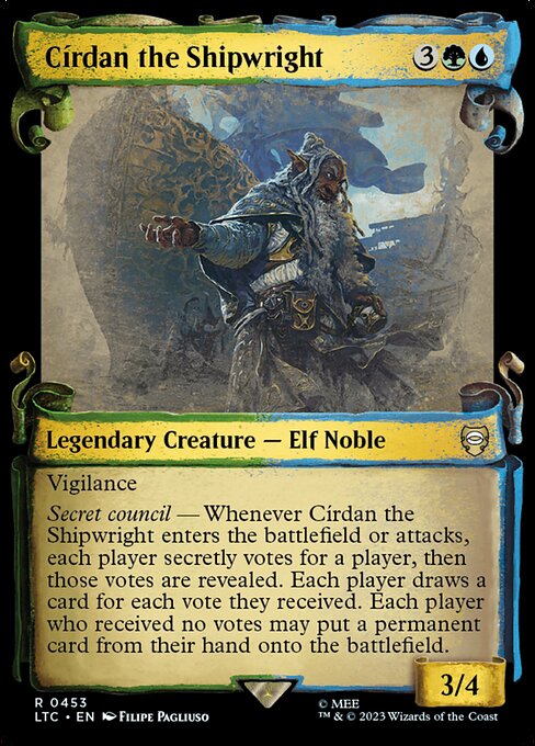 Círdan the Shipwright (453) - SHOWCASE (Foil) - Tales of Middle-earth Commander
