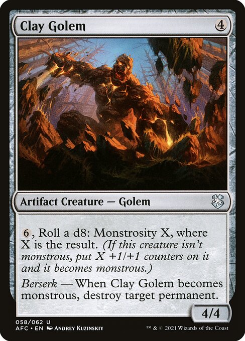 Clay Golem (58) - Forgotten Realms Commander