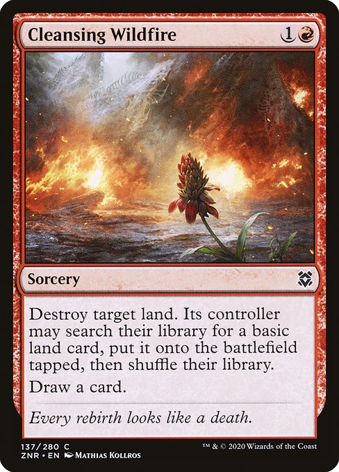 Cleansing Wildfire (137) (Foil) - Zendikar Rising