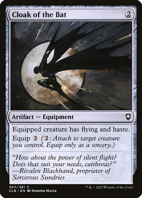 Cloak of the Bat (307) (Foil) - Commander Legends: Battle for Baldur's Gate