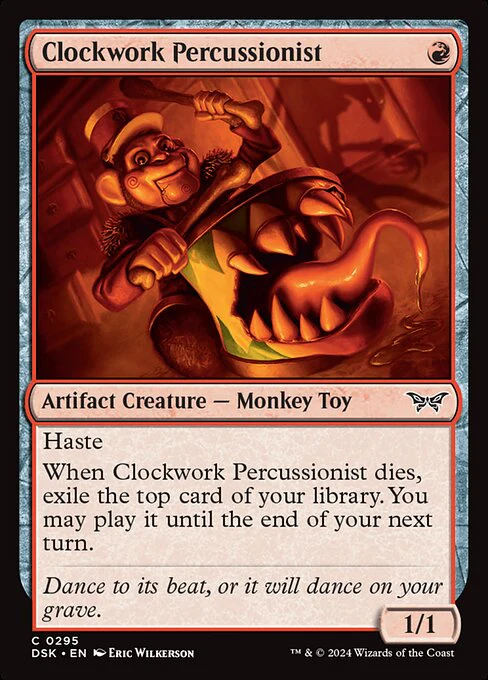 Clockwork Percussionist (295) (Foil) - Duskmourn: House of Horror