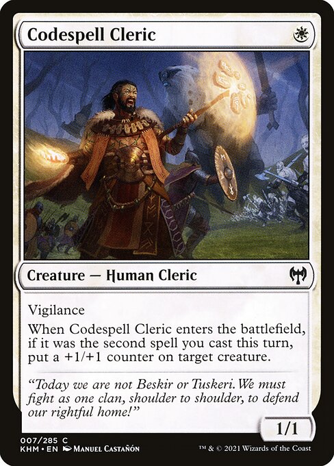 Codespell Cleric (7) (Foil) - Kaldheim