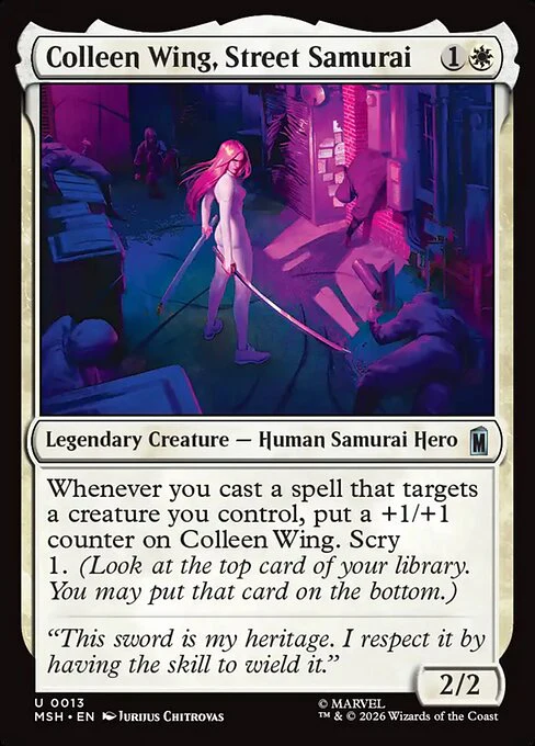 Colleen Wing, Street Samurai (13) - Marvel Super Heroes