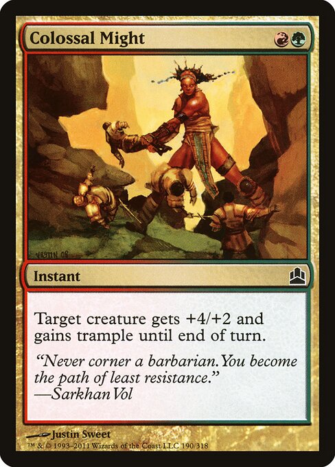 Colossal Might (190) - Commander 2011