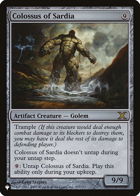 Colossus of Sardia (10E-317) - The List
