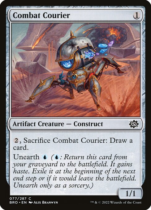 Combat Courier (77) (Foil) - The Brothers' War