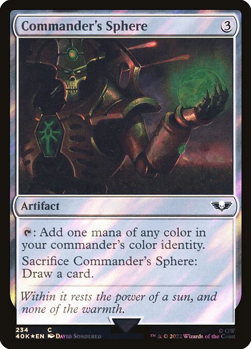 Commander's Sphere (234★) (Foil) - Warhammer 40,000 Commander
