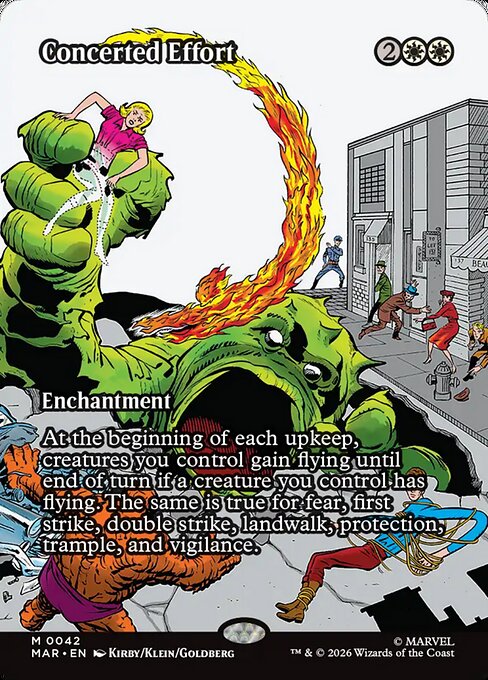 Concerted Effort (42) - BORDERLESS - FULL ART - Marvel Universe
