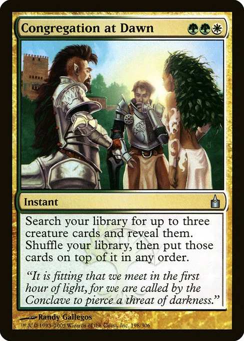Congregation at Dawn (198) - Ravnica: City of Guilds