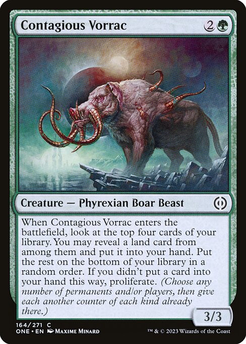 Contagious Vorrac (164) - Phyrexia: All Will Be One