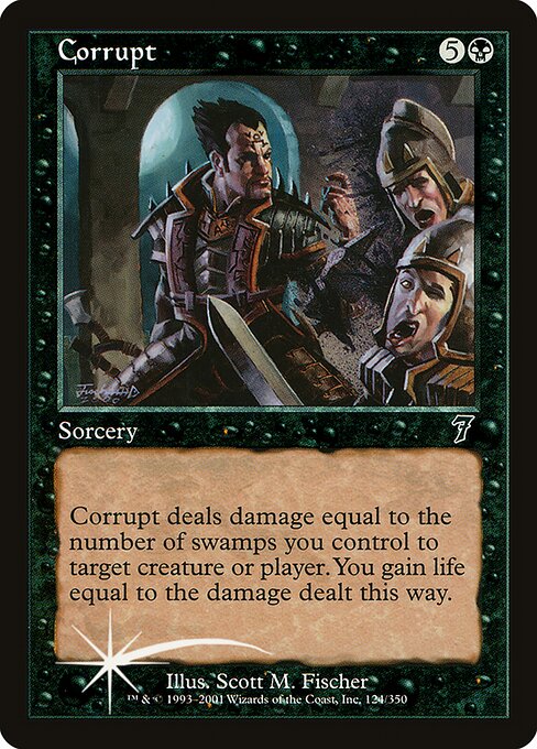 Corrupt (124★) (Foil) - Seventh Edition
