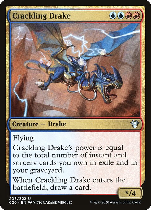 Crackling Drake (206) - Commander 2020