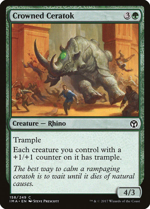 Crowned Ceratok (158) - Iconic Masters