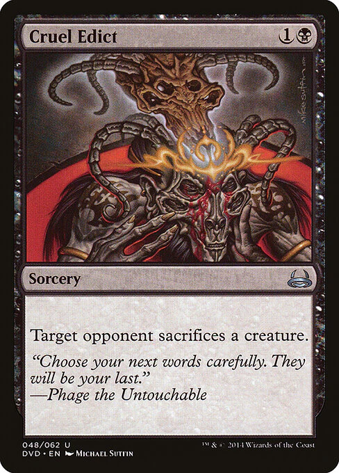 Cruel Edict (48) - Duel Decks Anthology: Divine vs. Demonic