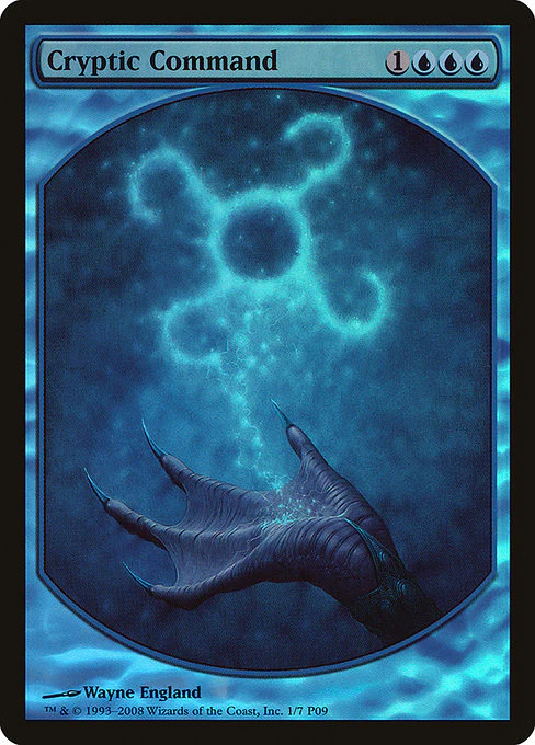 Cryptic Command (1) - FULL ART (Foil) - Magic Player Rewards 2009