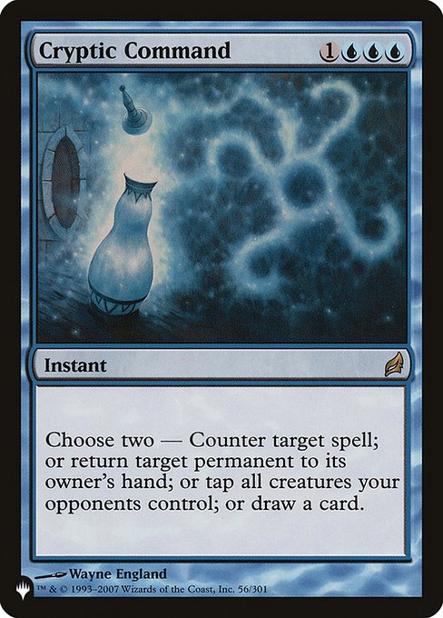 Cryptic Command (LRW-56) - The List